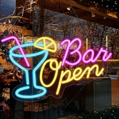 Bar open neon - bar, led