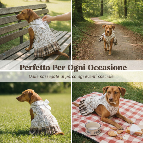 Vestito per animali floreale - per,