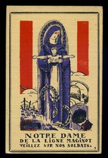 santino MILITARE-N.DAME DE LA LIGNE MAGINOT PROTEGGI I NOSTRI SOLDATI