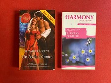 Elizabeth AUGUST Lotto 2 Libri Harmony Storici DEBITO D'ONORE + FIGLIO SEGRETO