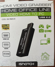 HDMI VIDEO GRABBER FULL HD HDMI TO USB ISNATCH CATTURA SORGENTE HDMI IN INPUT