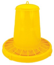 MANGIATOIA TRAMOGGIA PER POLLI CON ANTISPRECO Ø cm. 42x47 h  lt. 20 (kg. 15)