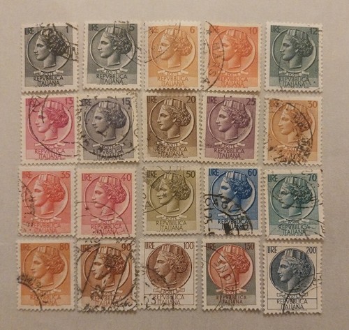 Francobolli italia 1955 - francobolli, 1955/66