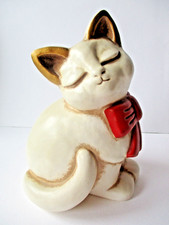 Thun gatto con fiocco rosso fuori produzione altezza cm 16