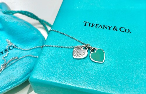 Collana double heart tag - collana,