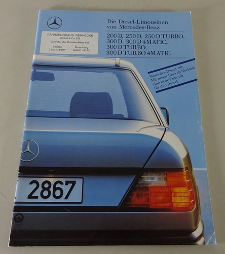 Prospectus mercedes benz w124 - mercedes-benz,