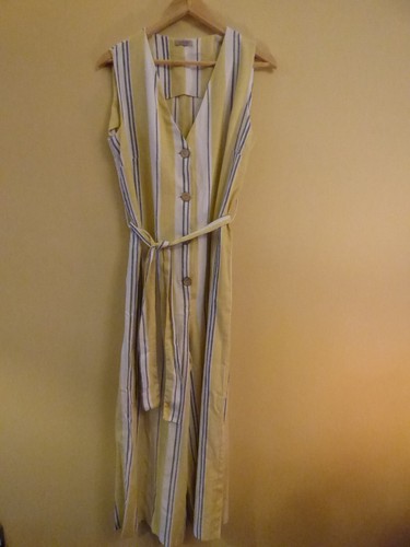 Tuta midinette gialla linen - tuta,