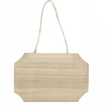 2 Targhetta legno rettangolare