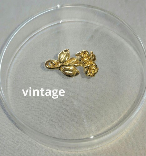 Spilla fiore oro vintage