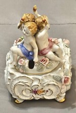 Vtg. Jewlery Box w 3 Cherub