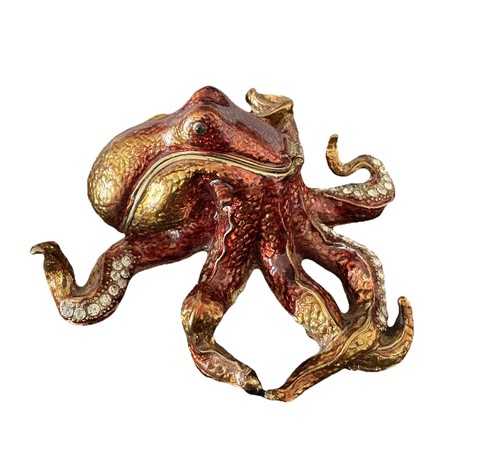 Scatola portagioie polpo fatta