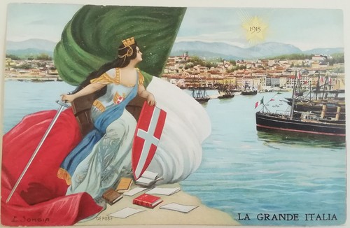Cartolina songia firmata - songia,