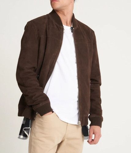 Bomber uomo pelle agnello - pelle, di