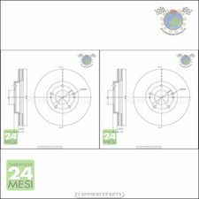 Kit 2x dischi freno Metelli Anteriore per MITSUBISHI SPACE SIGMA