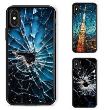 vetro rotto rotto per Apple iPhone 12 13 14 15 16 Pro Max cover rigida