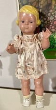 Bambola Vintage Tartaruga Schildkrot Slepping eyes restaurata Doll Poupee Puppen