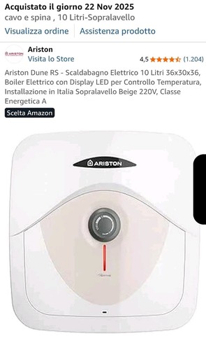 Ariston dune scaldabagno - ariston, rs