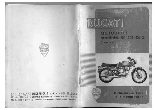 Libretto uso manutenzione 1974 - uso,