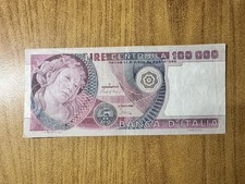 REPUBBLICA BANCONOTA LIRE 100000 PRIMAVERA DI BOTTICELLI 1 7 1980