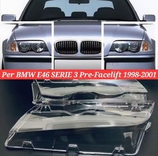 2 Lente Coperchi Faro Per BMW