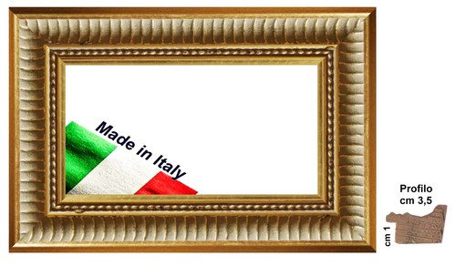 Cornice legno oro classico - in,