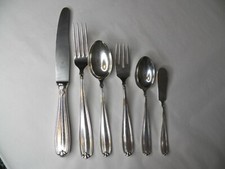 BUCCELLATI PALM BEACH ARGENTO STERLING 6 PZ. IMPOSTAZIONE POSTO NO MONOGRAMMI