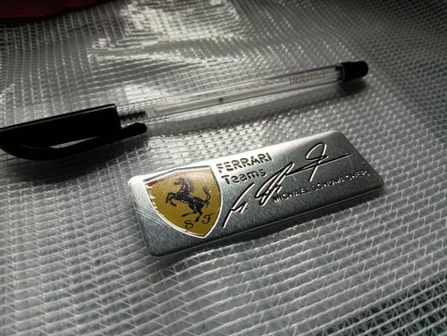 Ferrari emblem plate aluminum - emblem,