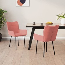 Sedie da Pranzo 2 pz Rosa in