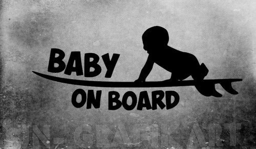 Adesivo bambino bordo - adesivo,
