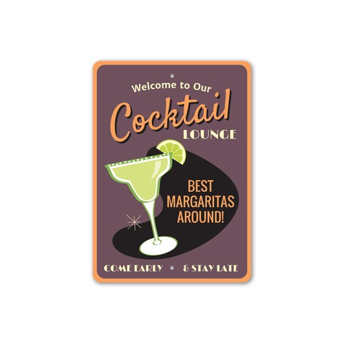 Insegna decorazione cocktail - insegna,
