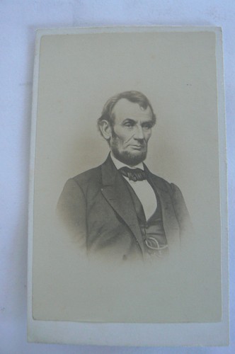 Presidente abraham lincoln cdv - presidente,