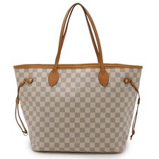 Borsa a tracolla Louis Vuitton Damier Azur Neverfull MM tote bag tracolla tote shoul