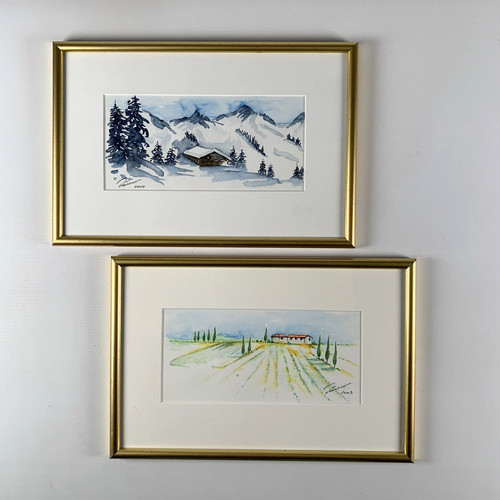 Acquerelli italia paesaggio - 2,