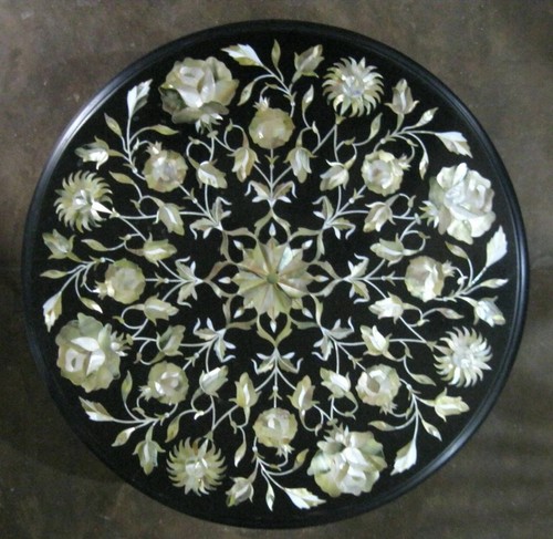 Tavolo marmo nero - marmo, 18"