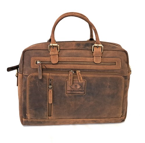 Borsa pelle vintage porta - borsa, in
