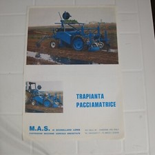 depliant brochure pubblicità Trapianta pacciamatrice macchinario agricolo