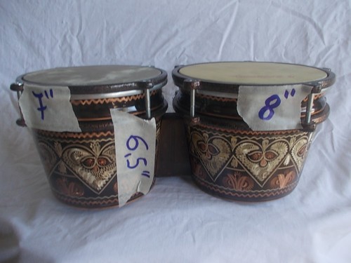 Tamburo coppia bonghetti - tamburo, 7"