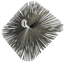 SCOVOLO SPAZZACAMINO QUADRATO IN ACCIAIO CANNA FUMARIA CAMINO VARIE MISURE