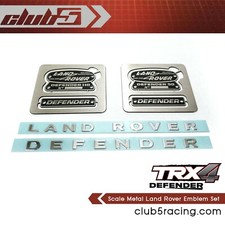 Emblema in metallo scala 1/10 per RC4WD Gelande II Defender D90 / D110, TRX-4 Defender