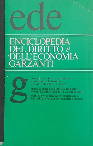 Enciclopedia del diritto - diritto, e
