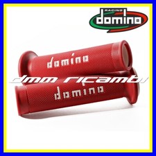 Manopole Stradali Domino Tommaselli Moto Scooter Minimoto GP Rosso Bianco strada