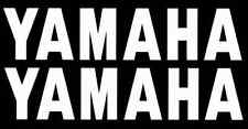 2 ADESIVI YAMAHA 30x6,5Cm BIANCO LUCIDO VERNICIABILE