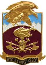 distintivo battaglione genio minatori alpini iseo granero divisa uniforme ww