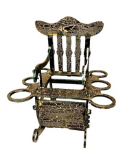 Centrotavola Sedia a dondolo porta bicchieri shot e amaro, porta spezie e olio