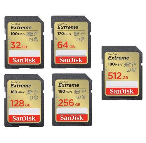 Sandisk extreme sdxc - sdxc, 32-512gb