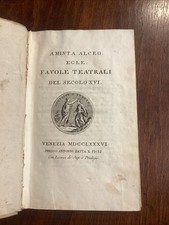 FAVOLE TEATRALI  Del Secolo