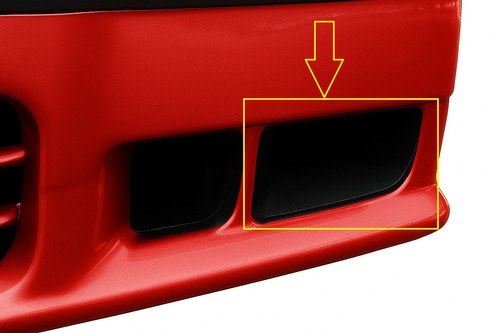 Bmw e36 fog light duct - fog,