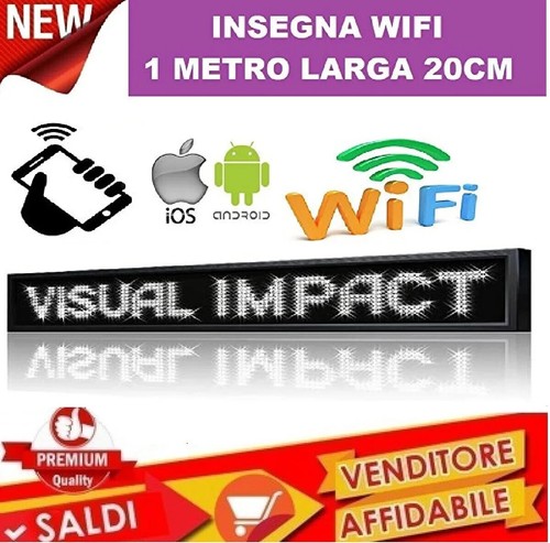 Display led wifi bianco - display,