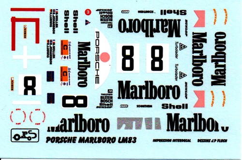 Decal porsche 956 lm - -,