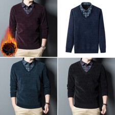 Uomo Maglia Maglione Caldo